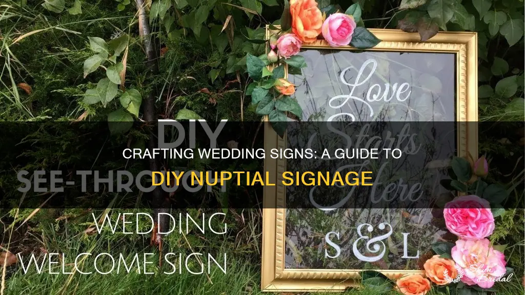 how to make your own signs for wedding