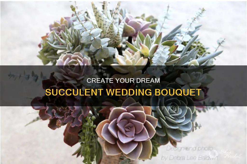 how to make your own succulent wedding bouquet