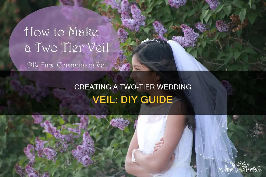 how to make your own two tier wedding veil