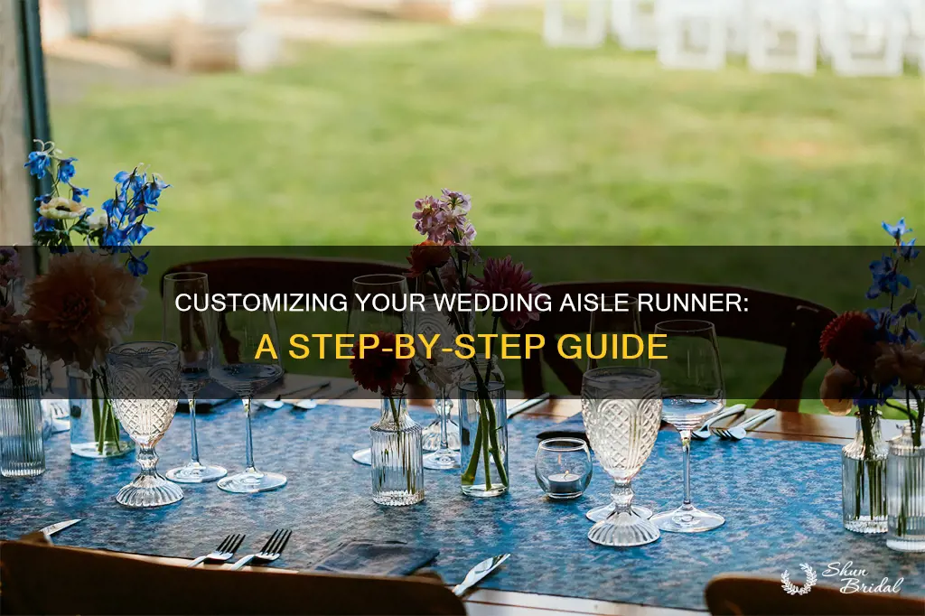 how to make your own wedding aisle runner