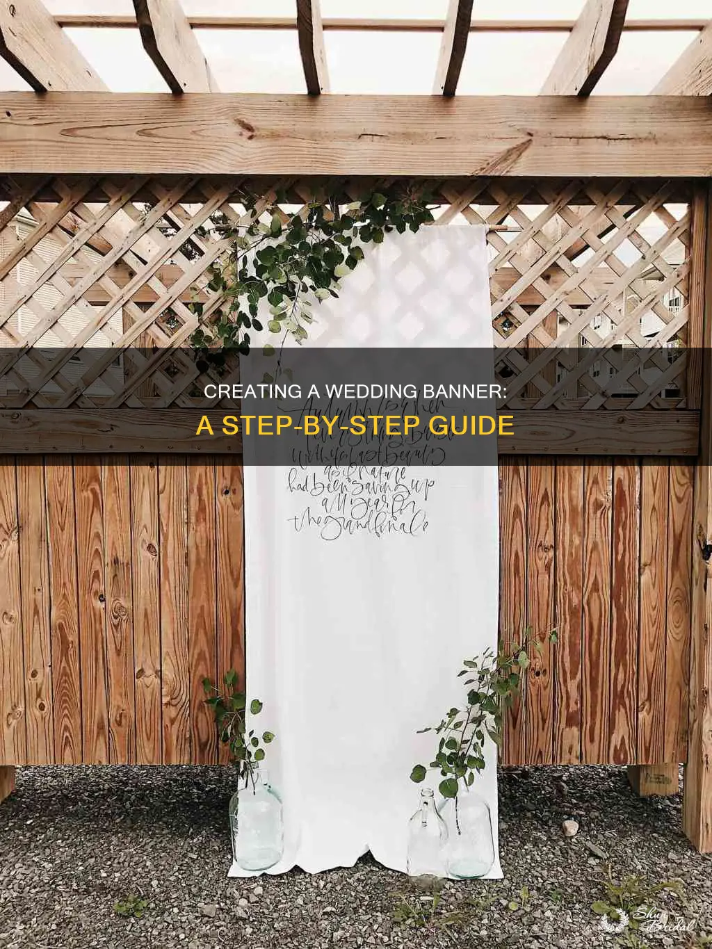 how to make your own wedding banner