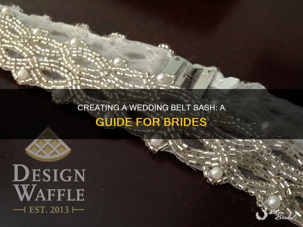 how to make your own wedding belt sash