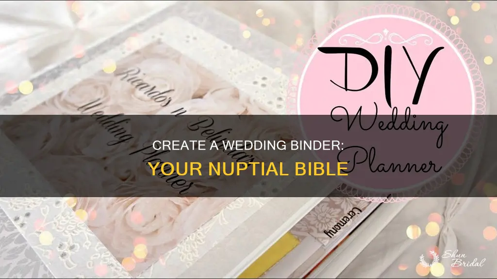 how to make your own wedding binder