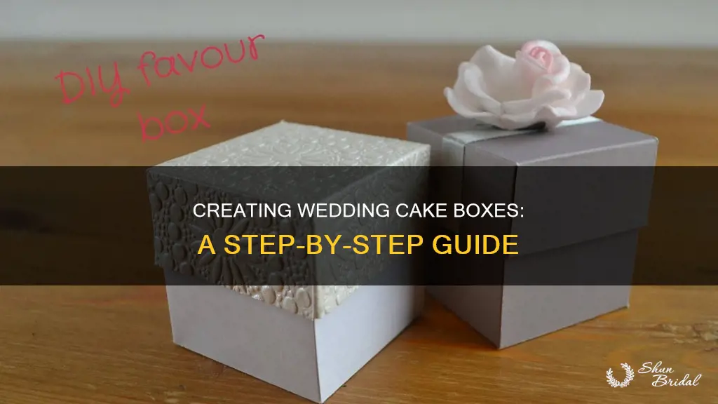 how to make your own wedding cake boxes