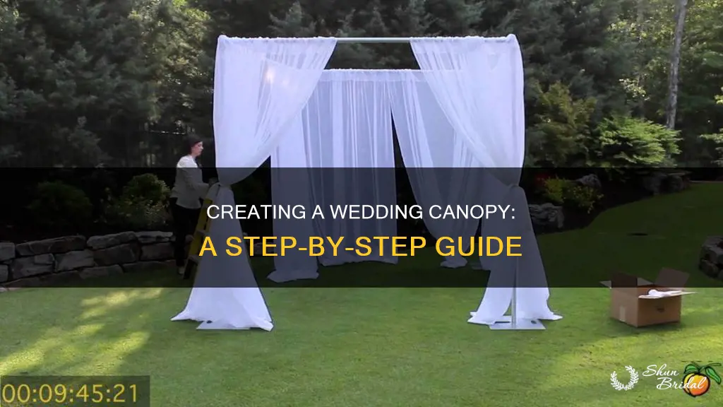 how to make your own wedding canopy