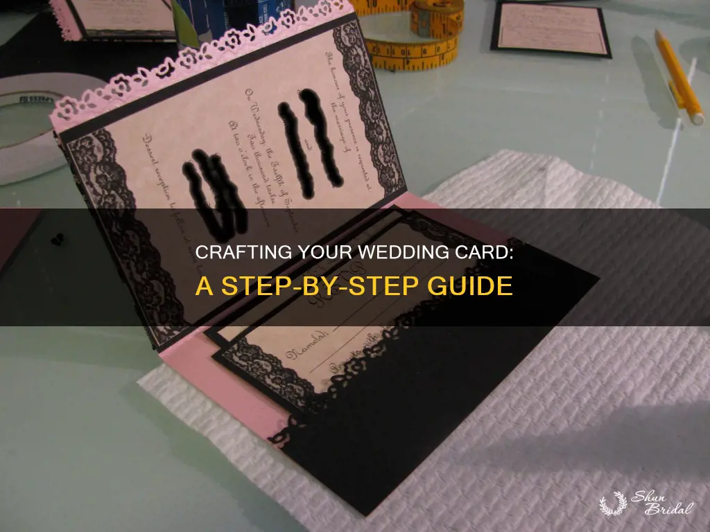 how to make your own wedding card