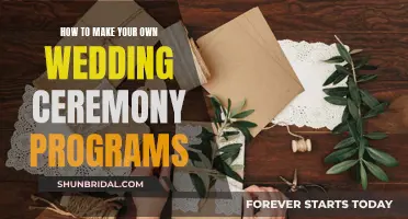 Crafting Wedding Ceremony Programs: A Guide for Couples