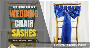 DIY Wedding Chair Sashes: Creative Ways to Tie the Knot