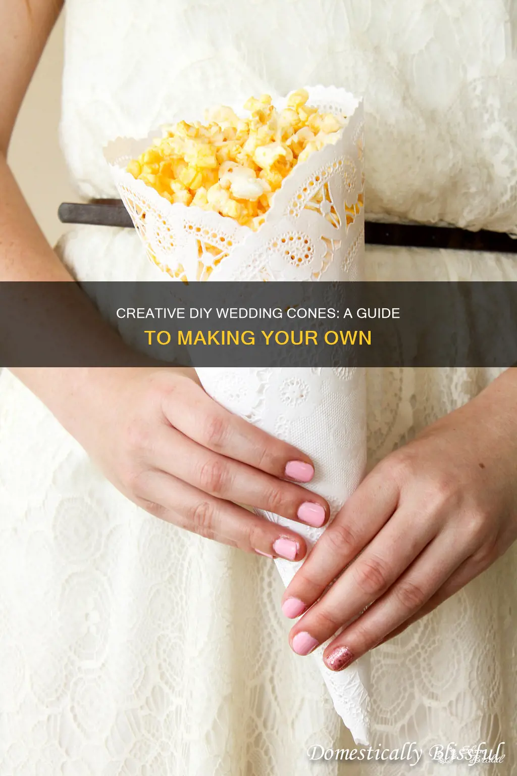 how to make your own wedding cones