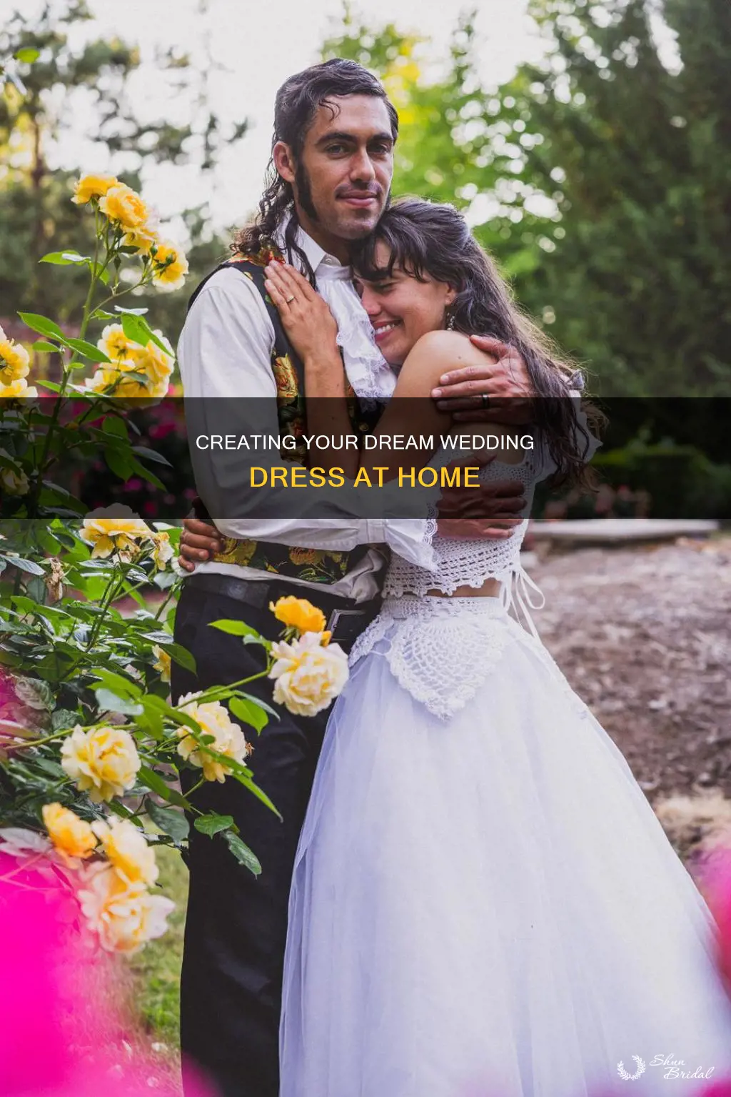 how to make your own wedding dress at home