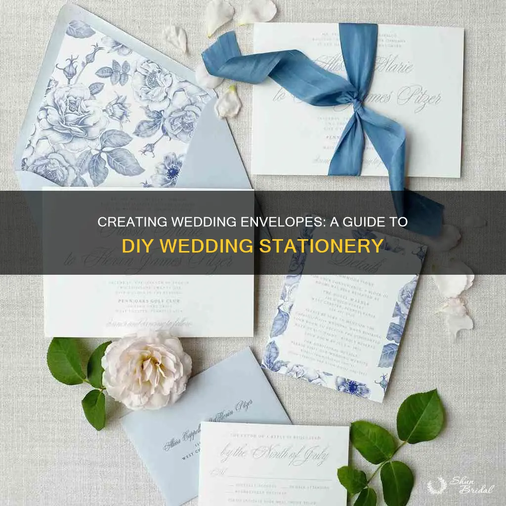 how to make your own wedding envelopes