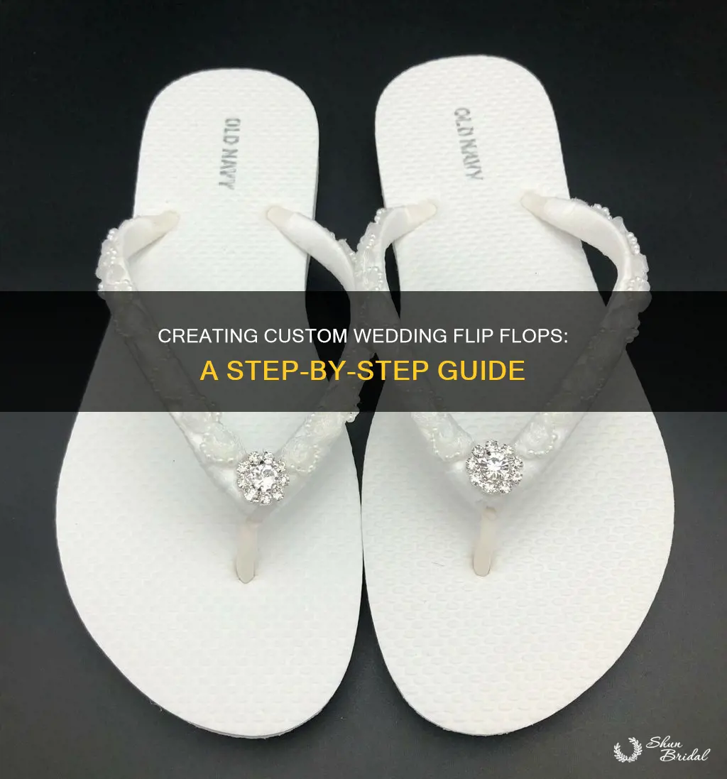 how to make your own wedding flip flops