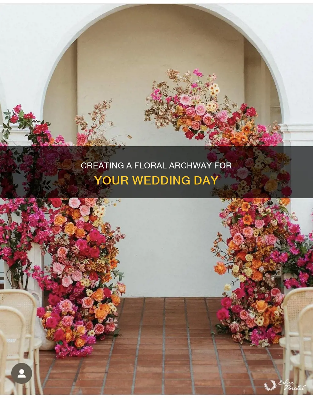 how to make your own wedding flower arch