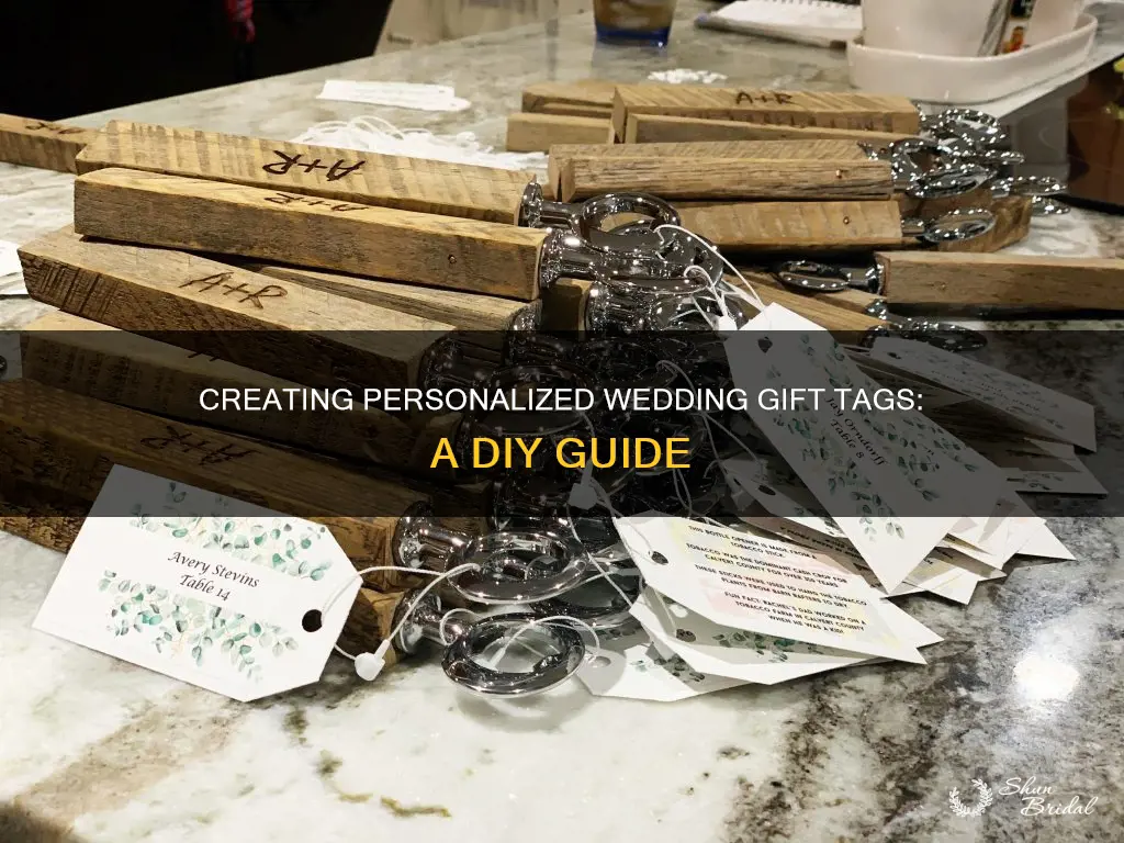 how to make your own wedding gift tags