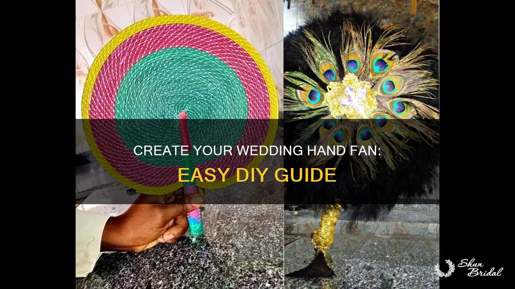 how to make your own wedding hand fan