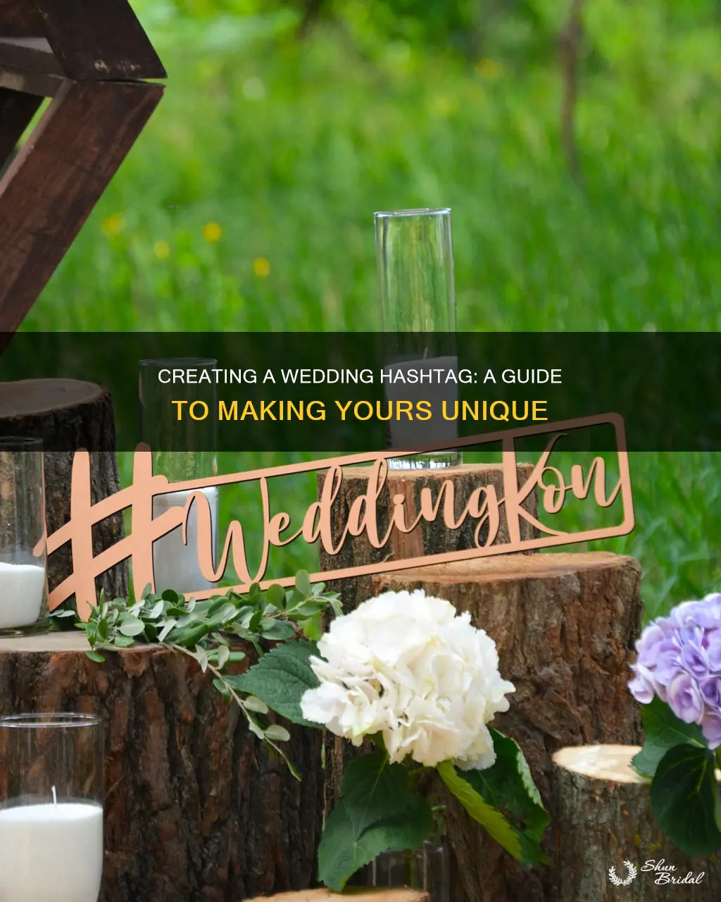 how to make your own wedding hashtag