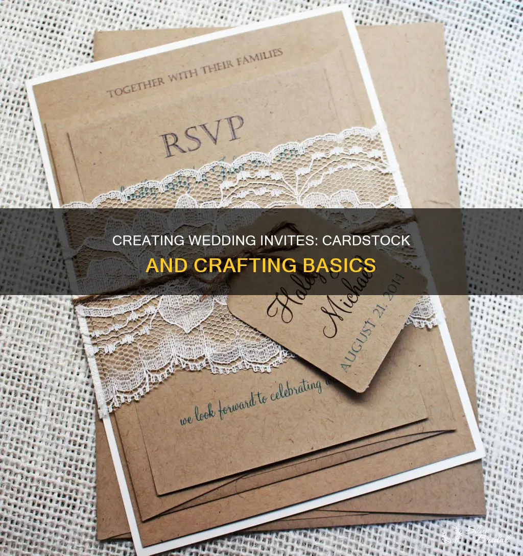 how to make your own wedding invitations from cardstock