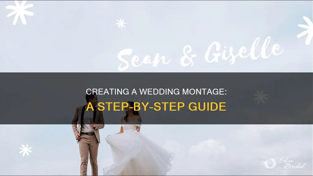 how to make your own wedding montage