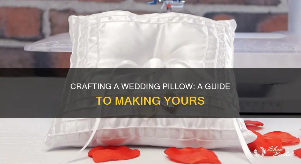 how to make your own wedding pillow