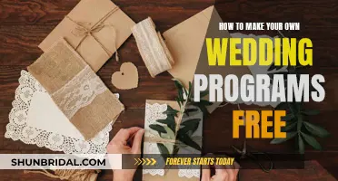 Designing Your Wedding Programs: Free and Easy