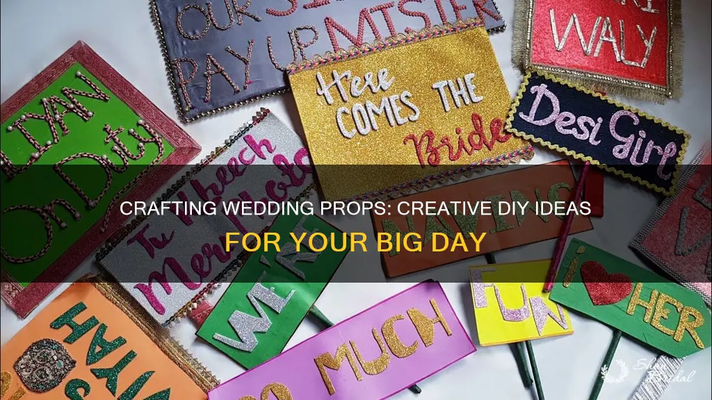 how to make your own wedding props