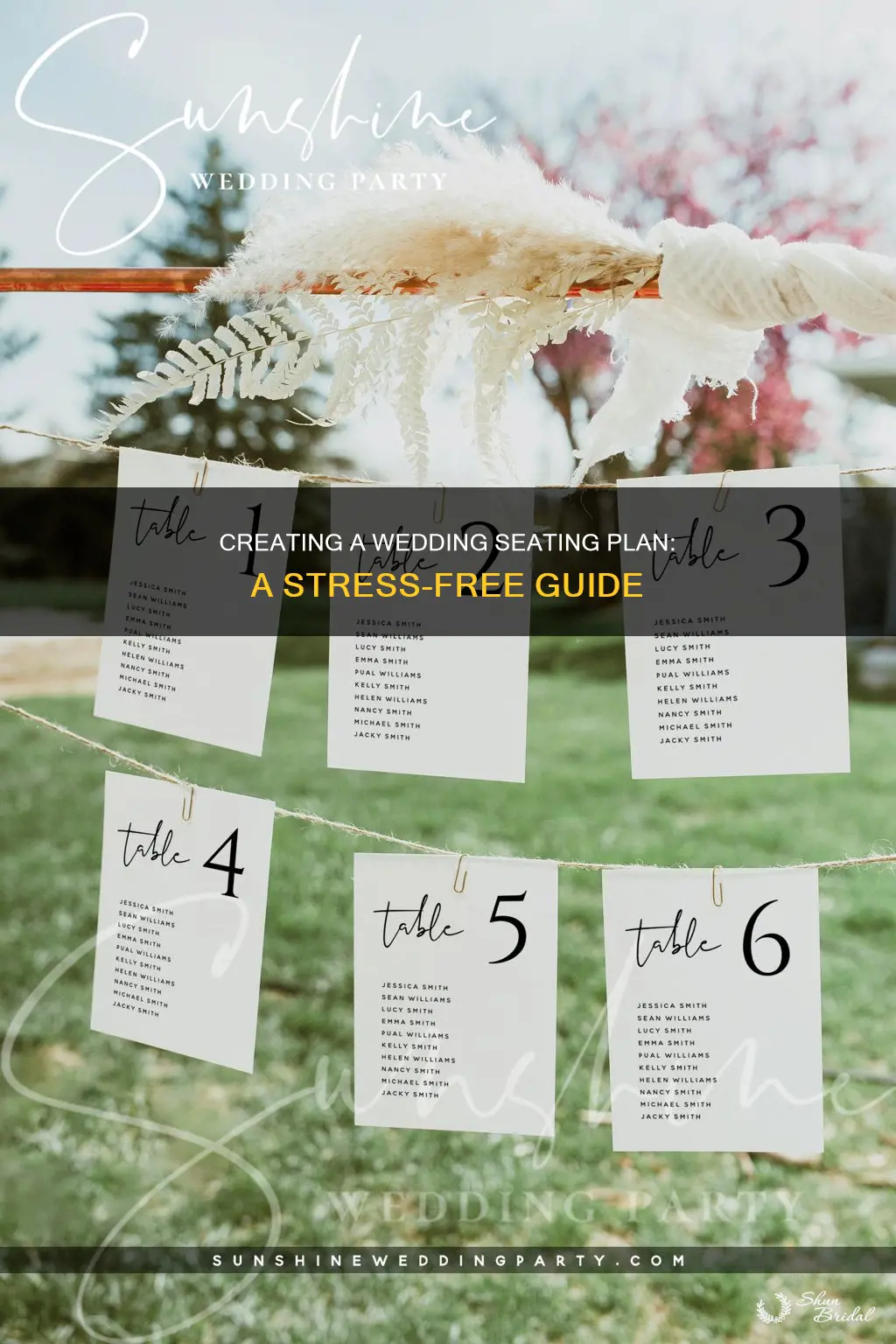 how to make your own wedding seating plan