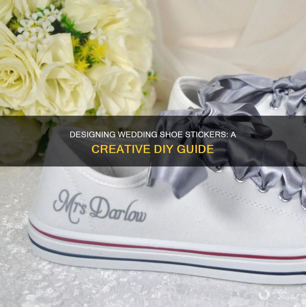 how to make your own wedding shoe stickers
