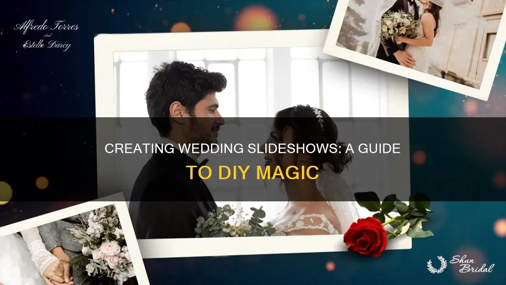 how to make your own wedding slideshow