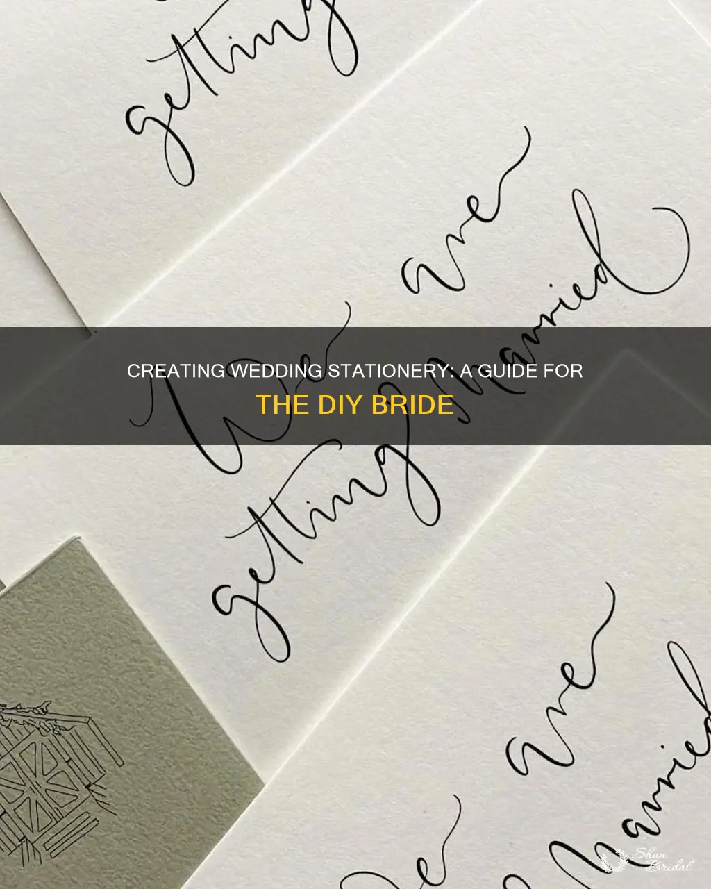 how to make your own wedding stationery