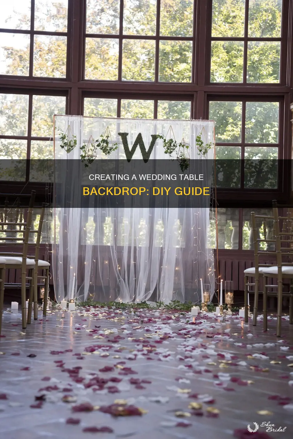 how to make your own wedding table backdrop