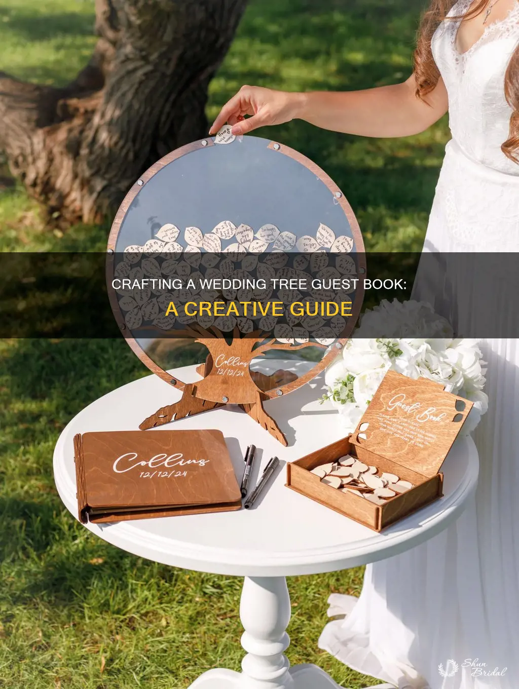 how to make your own wedding tree guest book