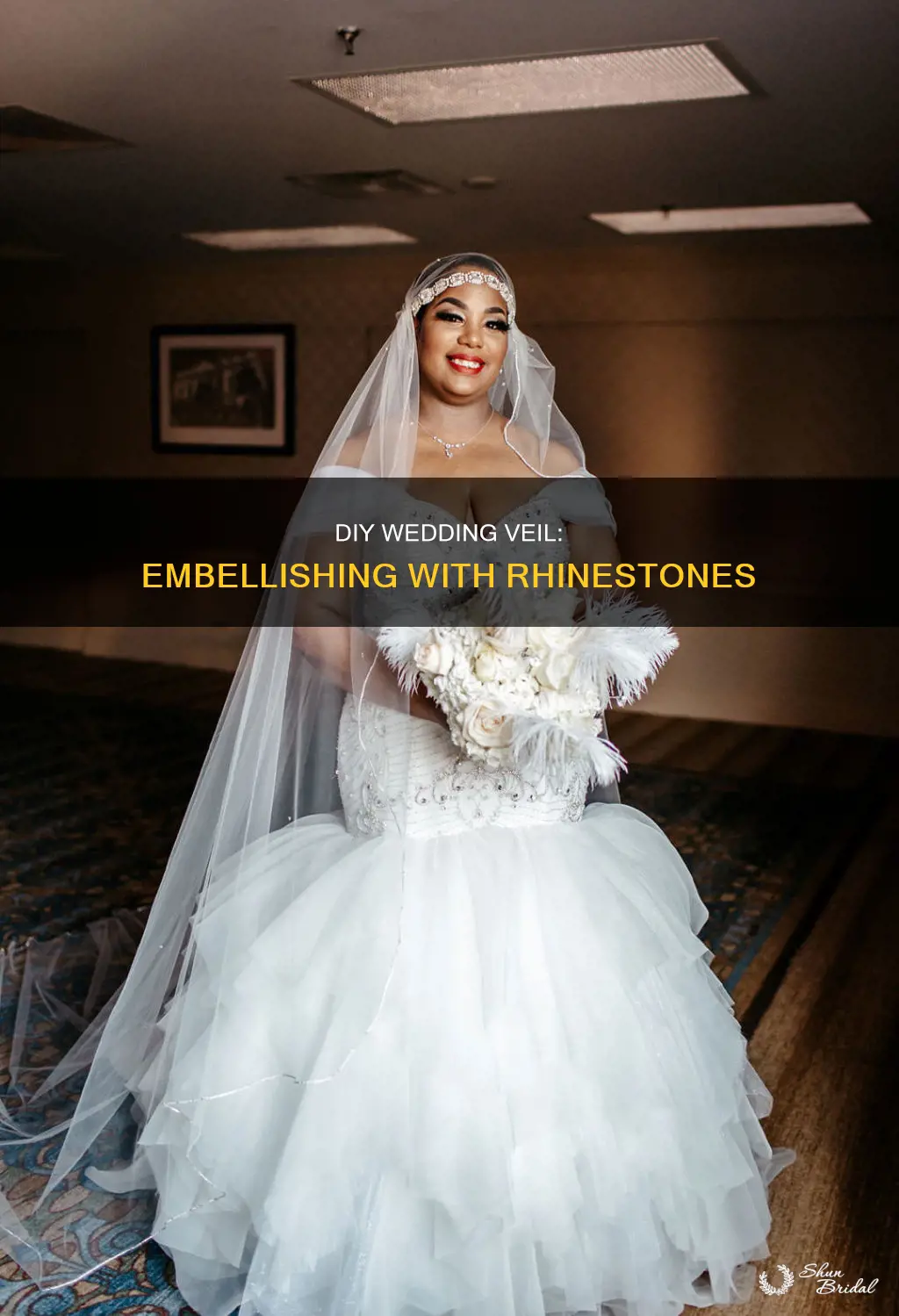 how to make your own wedding veil with rhinestones