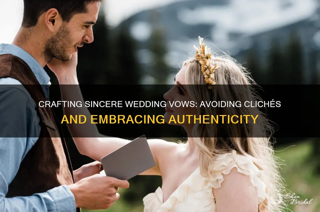 how to make your vows not cheesy