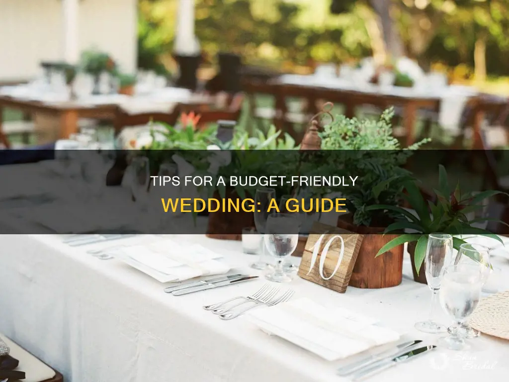 how to make your wedding cheap