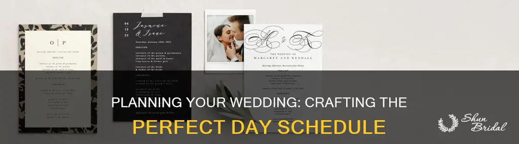 how to make your wedding day program