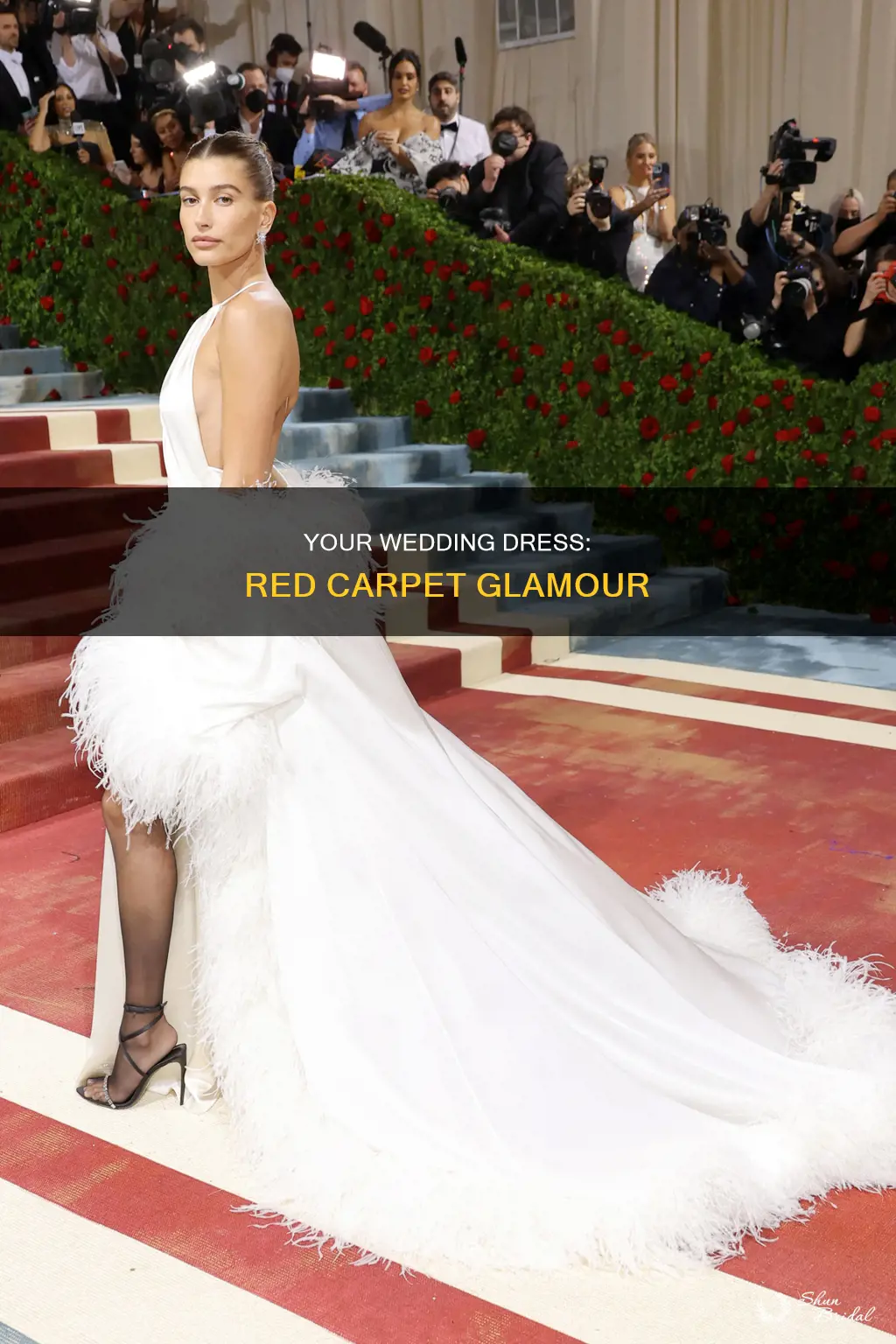 how to make your wedding dress feel red carpet ready