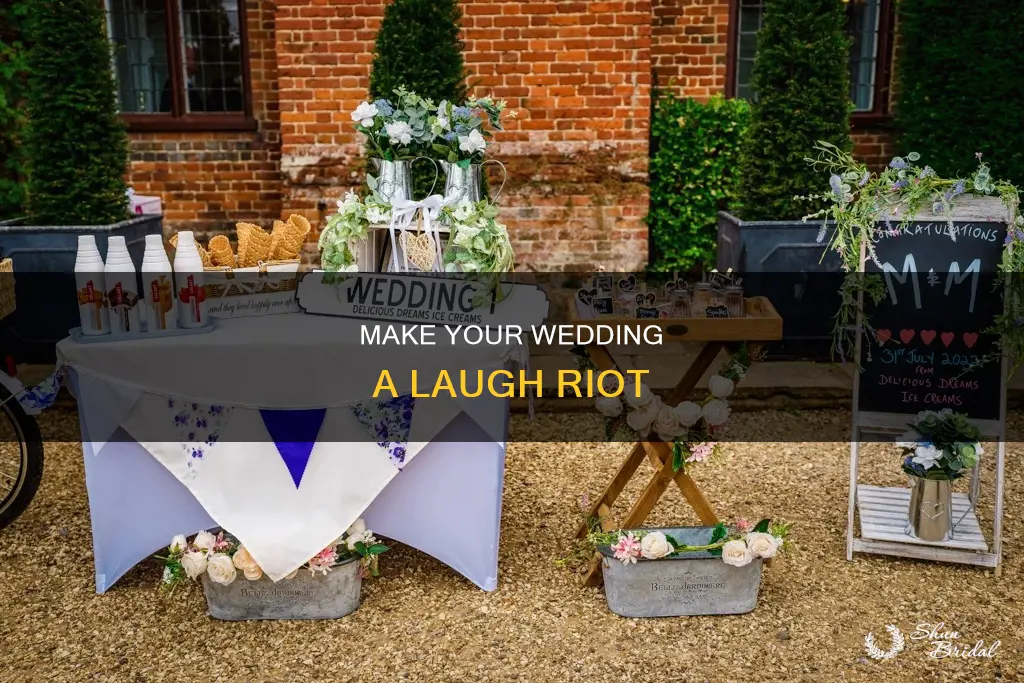 how to make your wedding funnier