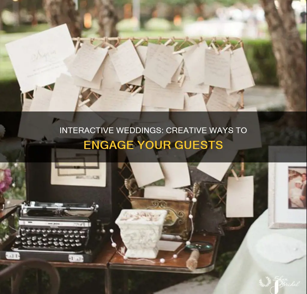 how to make your wedding interactive