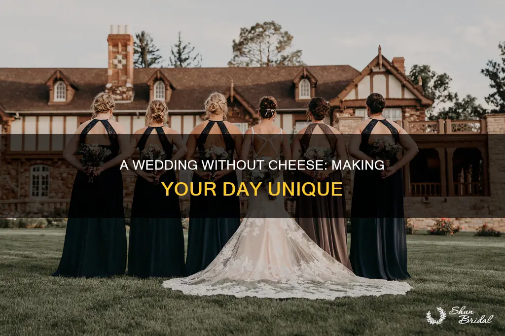 how to make your wedding not cheesy