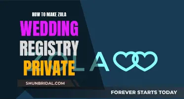 Making Your Zola Wedding Registry Private