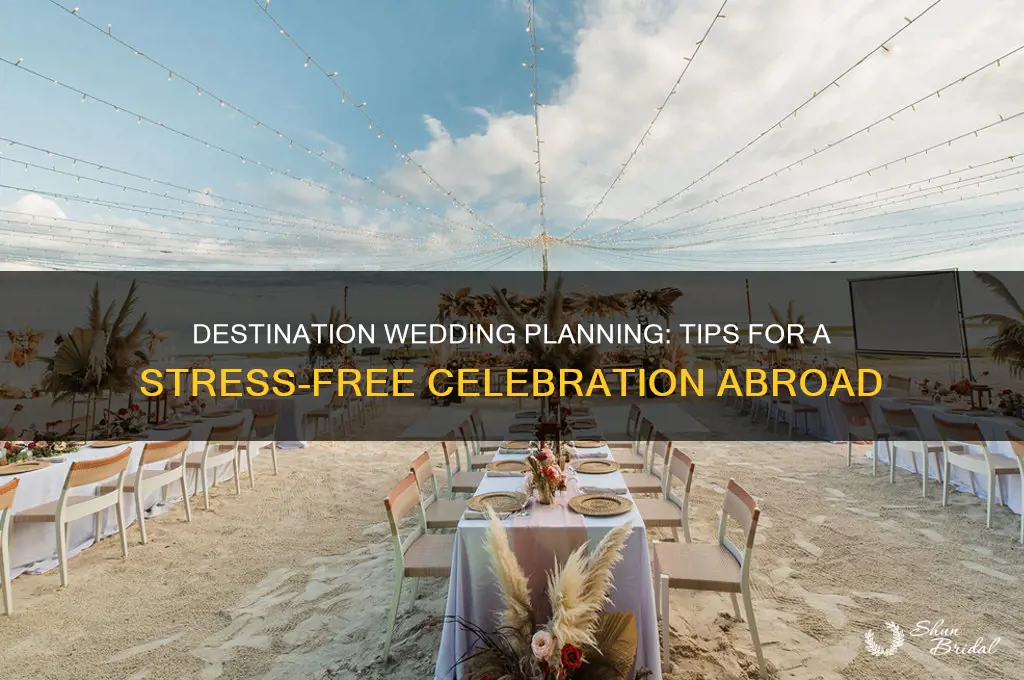 how to manage a destination wedding