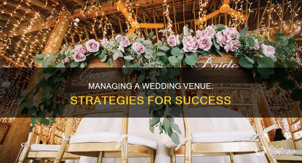 how to manage a wedding venue