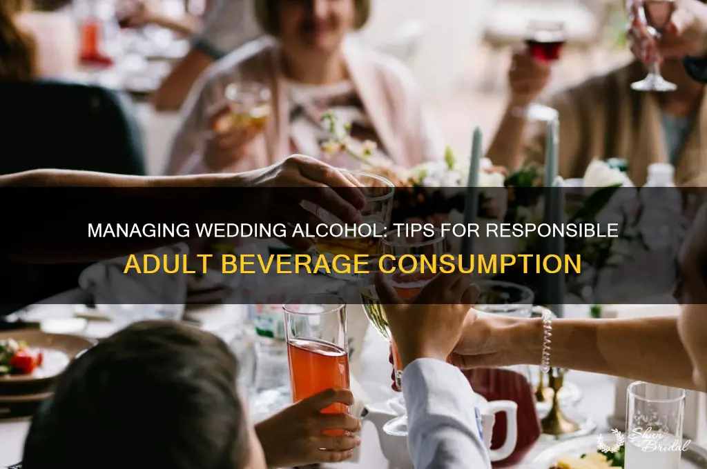 how to manage alcohol consumption by adults at a wedding