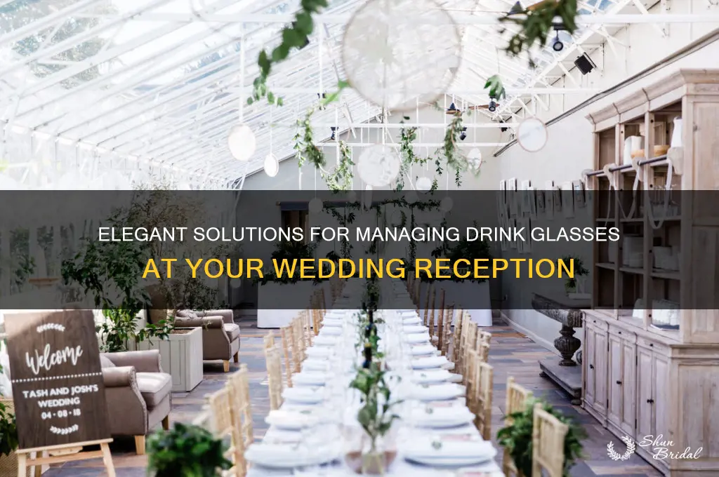 how to manage drink glasses at a wedding