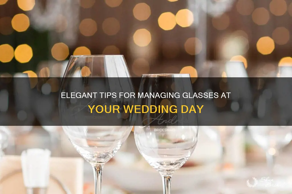 how to manage glasses at a wedding