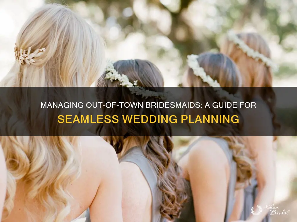 how to manage out of town bridesmaids