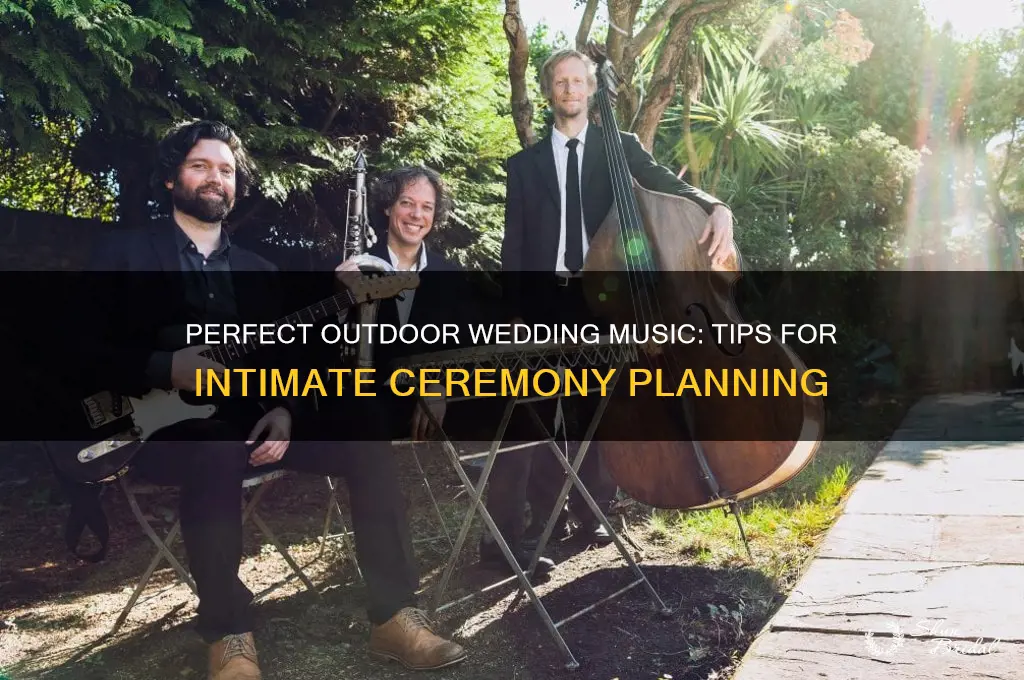 how to manage wedding ceremony music for small outdoor wedding