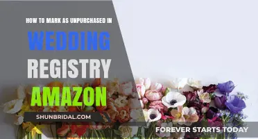 Unpurchased Gifts on Amazon Wedding Registry: How to Mark
