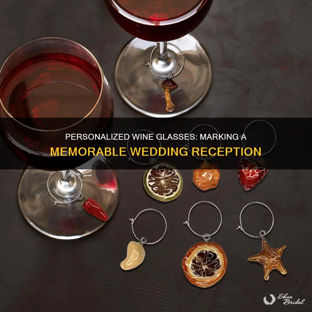 how to mark personal wine glasses at wedding reception