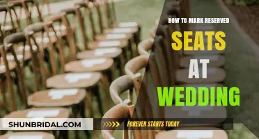 Creative Ways to Mark Reserved Seats at Your Wedding Reception